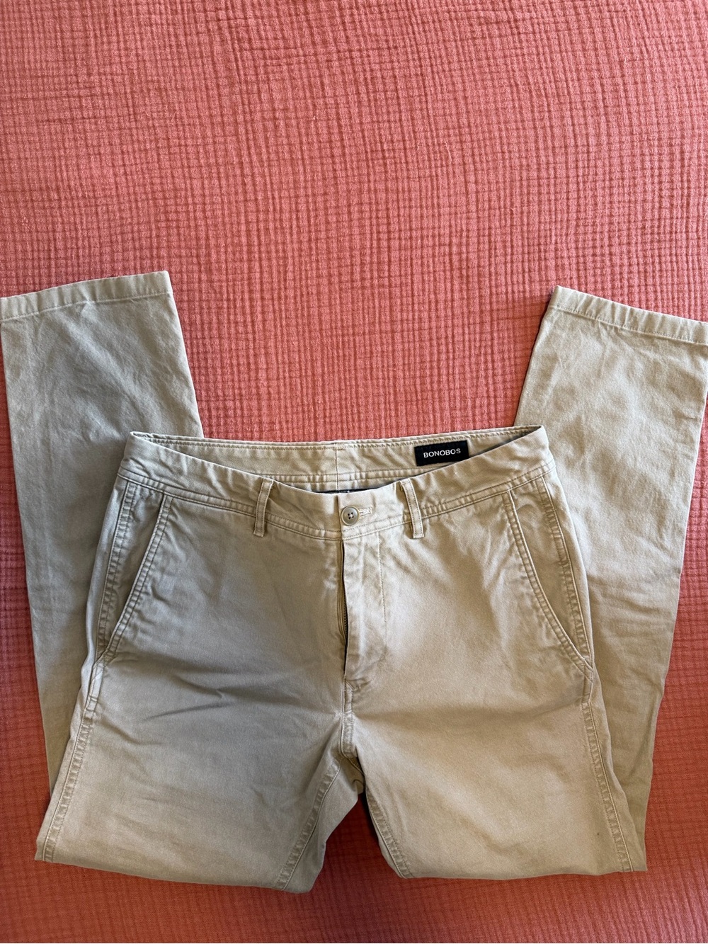 Bonobos Skinny Chino Pants Men’s 30x30 Khaki Beige Stretch Cotton